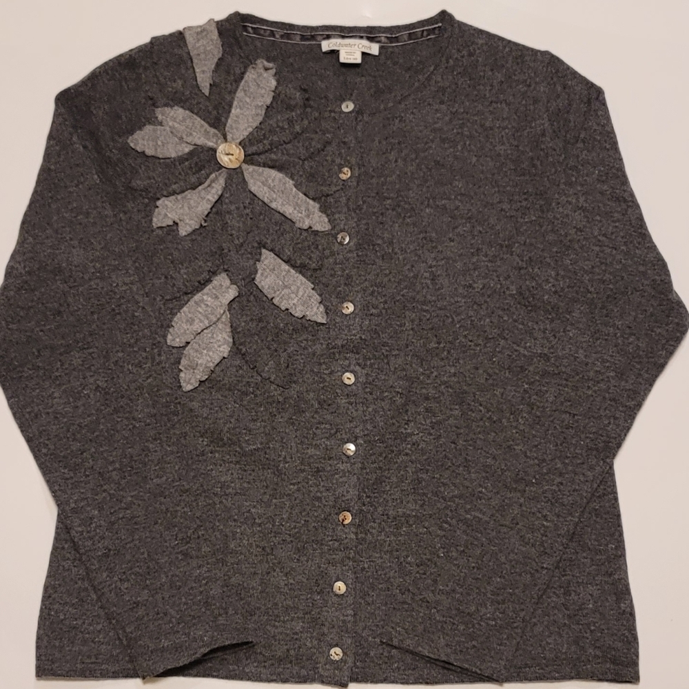 *Coldwater Creek* wool and rabbit cardigan